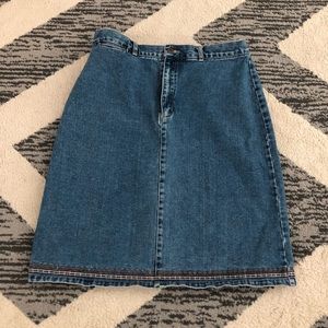 AMI super cute blue jean skirt.  Size ladies 14